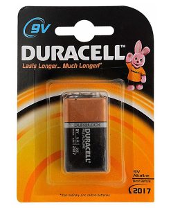 pin duracell 9v