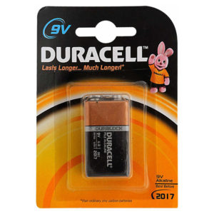 pin duracell 9v