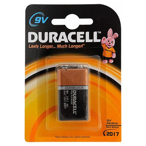 pin duracell 9v