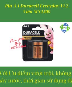 Pin tiểu AA LR6 Duracell EvMN1500 Alkaline 1.5V vỉ 2 viên